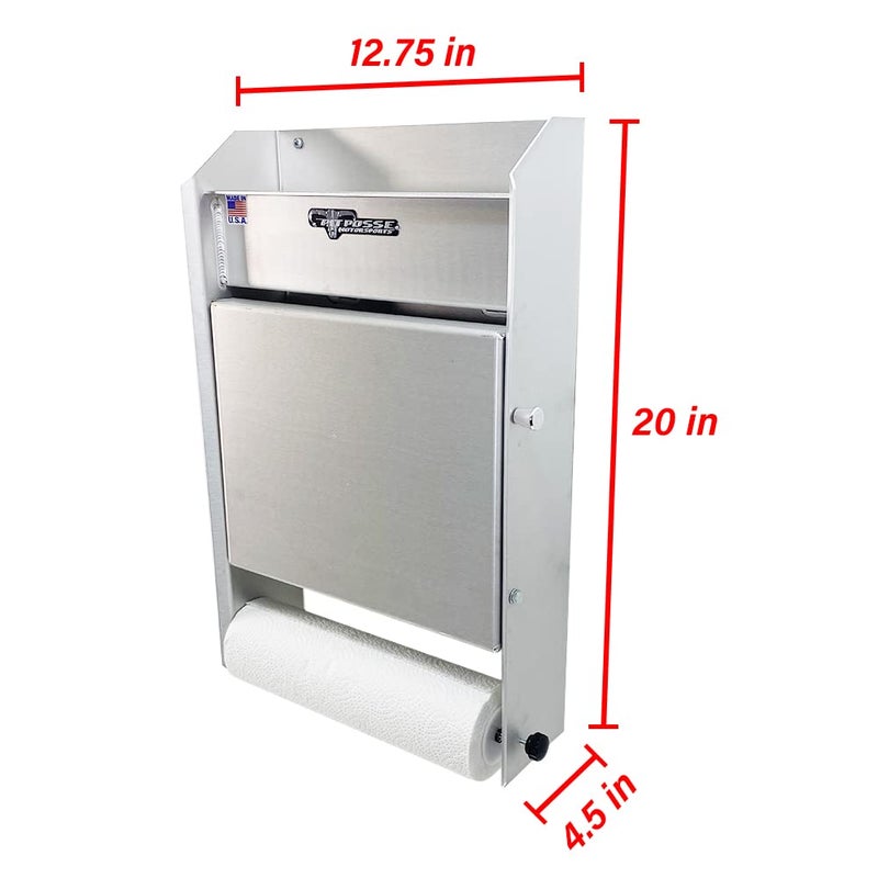 Pit Posse 458 Jr Work Station Storage Cabinet Shelf Rack Holder Caddy - Made in USA - Garage Enclosed Race Trailer Automotive Mechanics Shop Storage Organizer Aluminum (Silver) - Image 3